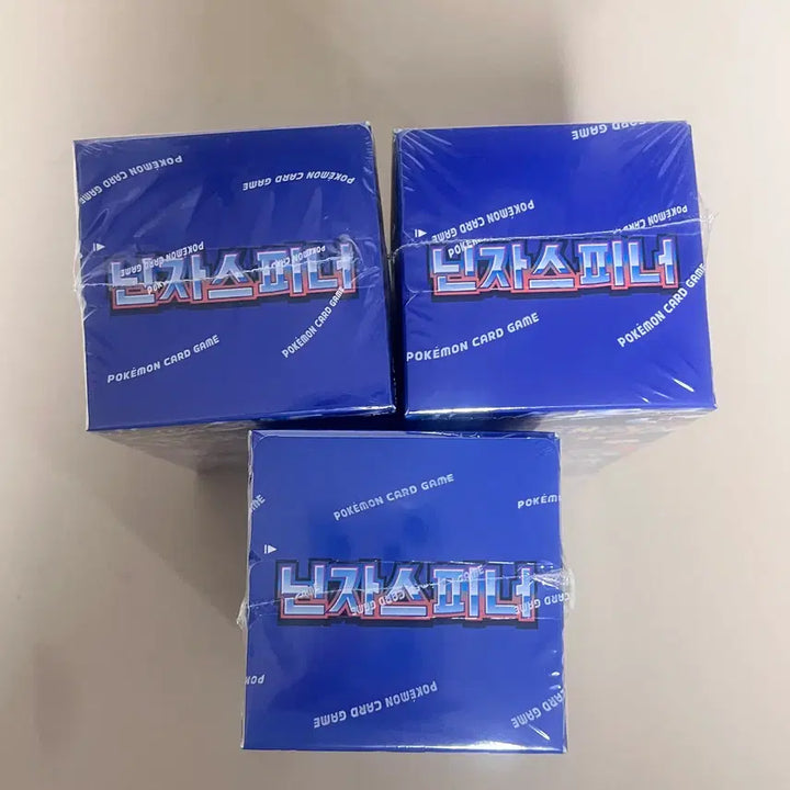 [BUNJANG] Pokemon Card Ninja Spinner 3 Box Bundle Set Sealed / 포켓몬카드 닌자스피너 3박스 일괄 미개봉(슈링크O)