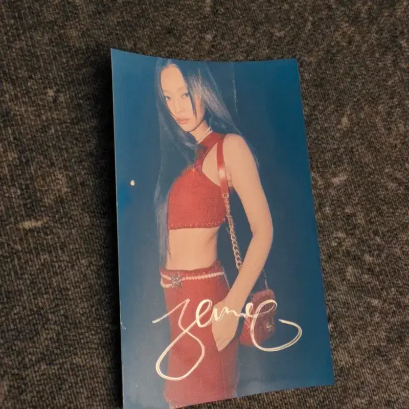 [BUNJANG] BLACKPINK JENNIE SIGNED Photocard / 제니 친필 싸인 양도 블랙핑크 BLACKPINK JENNIE SIGNED 지수 로제 리사