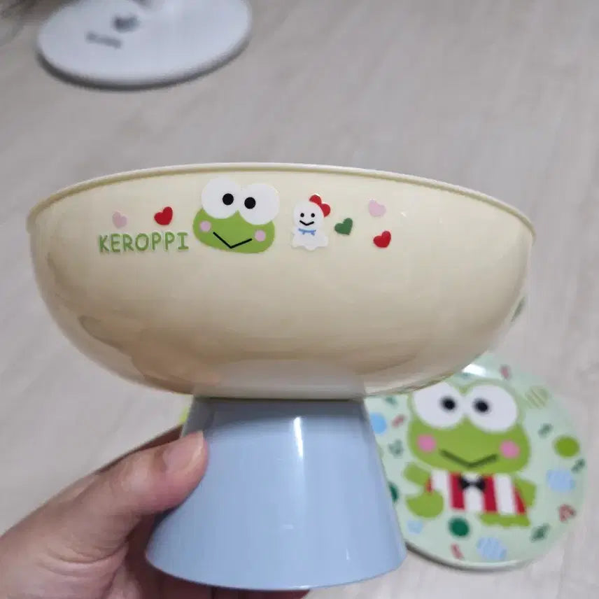 [BUNJANG] Keroppi Tableware &amp; Tray Set / 케로피 식기,쟁반 등 세트