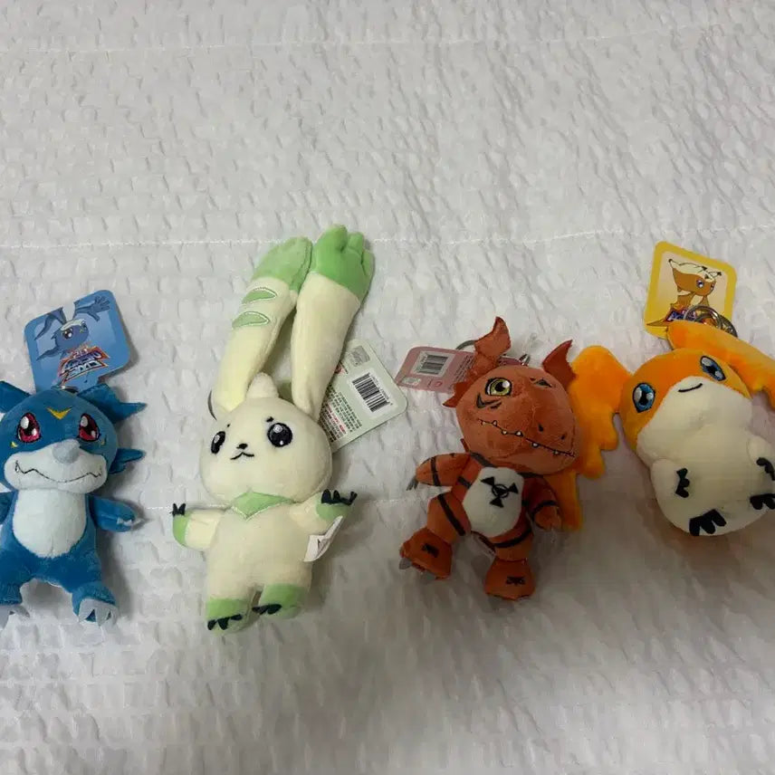 [BUNJANG] Digimon Plush Set: V-mon, Terriermon, Guilmon, Patamon / 디지몬 브이몬/테리어몬/길몬/파닥몬 봉제인형 4종 세트