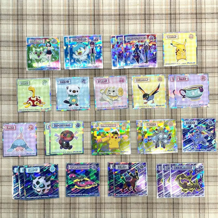 [BUNJANG] Pokemon Japanese Wafer Seal Set - Assorted Characters / (개별) 포켓몬 일본 웨이퍼씰 - 냐오하 리코, 꾸왁스 도트, 파라블레이즈 아메시오, 단단지, 팔데아우파, 몸지브림, 캡틴피카츄, 레어코일, 얼음귀신)