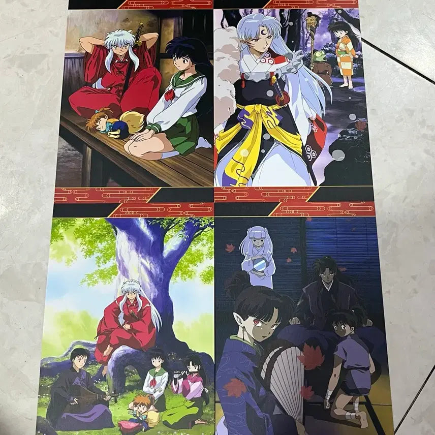 [BUNJANG] Inuyasha Popup Memorial Card Postcard Bundle Set / 이누야샤 팝업 메모리얼 카드 엽서 특전 일괄 양도