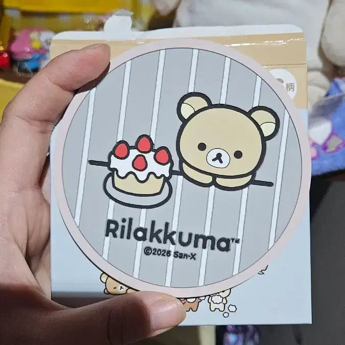 [BUNJANG] Rilakkuma Strawberry Cake Coaster / 리락쿠마 코스터
