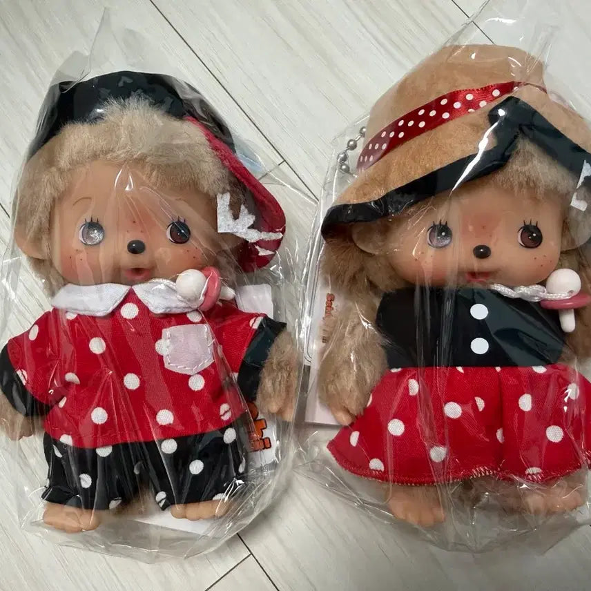 [BUNJANG] Monchhichi Bebichichi Red Dot Set Bundle Set / 몬치치 베비치치 레드도트 세트 일괄