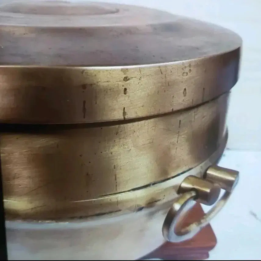 [BUNJANG] Vintage Large Brass Rice Pot / 옛날 대형 유기 밥통