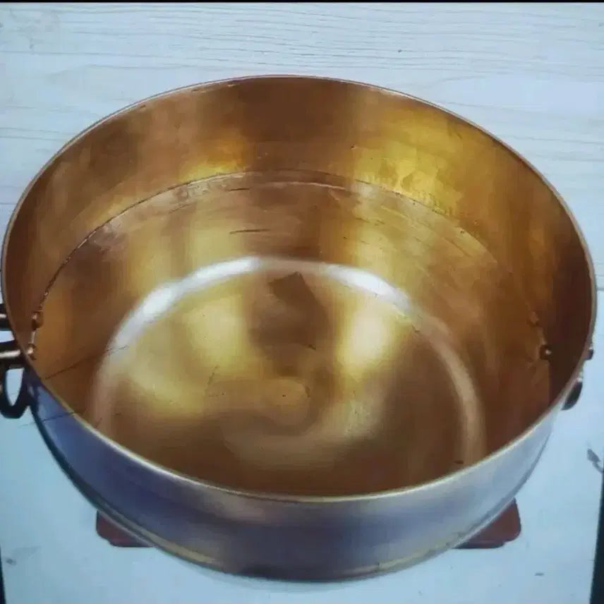 [BUNJANG] Vintage Large Brass Rice Pot / 옛날 대형 유기 밥통
