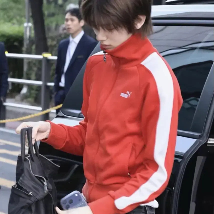 [BUNJANG] Puma Red Zip-Up (Worn by Joo Hoon) / 코르티스 주훈 착용 푸마 [퓨마] 레드 집업