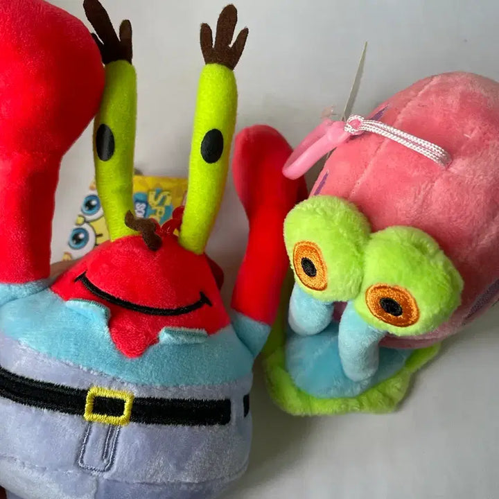 [BUNJANG] SpongeBob Patrick Squidward Doll Keyring Set Friendship Item Bundle / 일괄)스폰지밥 핑핑이 집게사장 인형키링 세트 우정템
