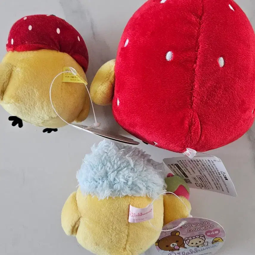 [BUNJANG] Rilakkuma Kiiroitori Strawberry Piggy Set / 리락쿠마 키이로이토리 돼병이 딸기 세트