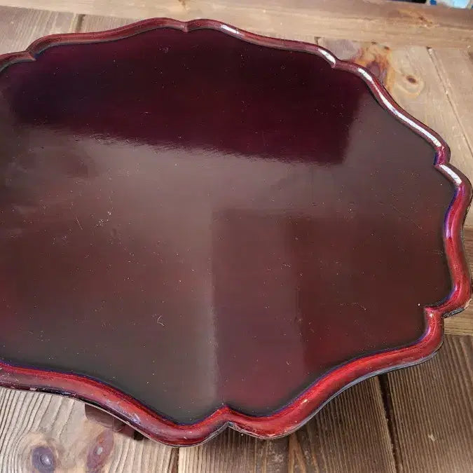 [BUNJANG] Joseon Dynasty Ginkgo Wood Lacquerware Small Table / 근대사 은행나무 옻칠 소반
