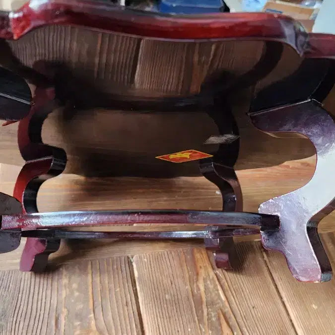 [BUNJANG] Joseon Dynasty Ginkgo Wood Lacquerware Small Table / 근대사 은행나무 옻칠 소반