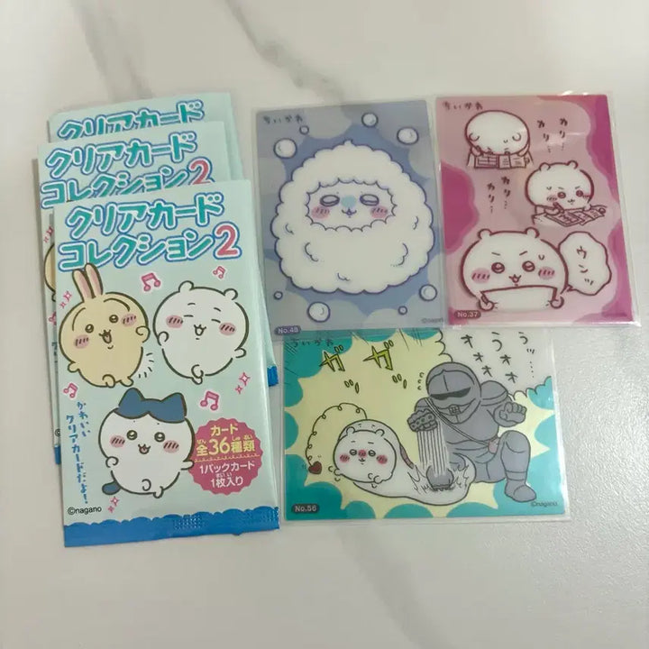 [BUNJANG] Chiikawa Clear Card Collection 2 Set / (일괄) 치이카와 클리어 카드 컬렉션 2 3종