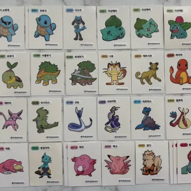 [BUNJANG] Pokemon Pokemon Bread Stickers Bundle Set / 포켓몬 포켓몬스터 띠부씰 띠부실 스티커 일괄 양도!