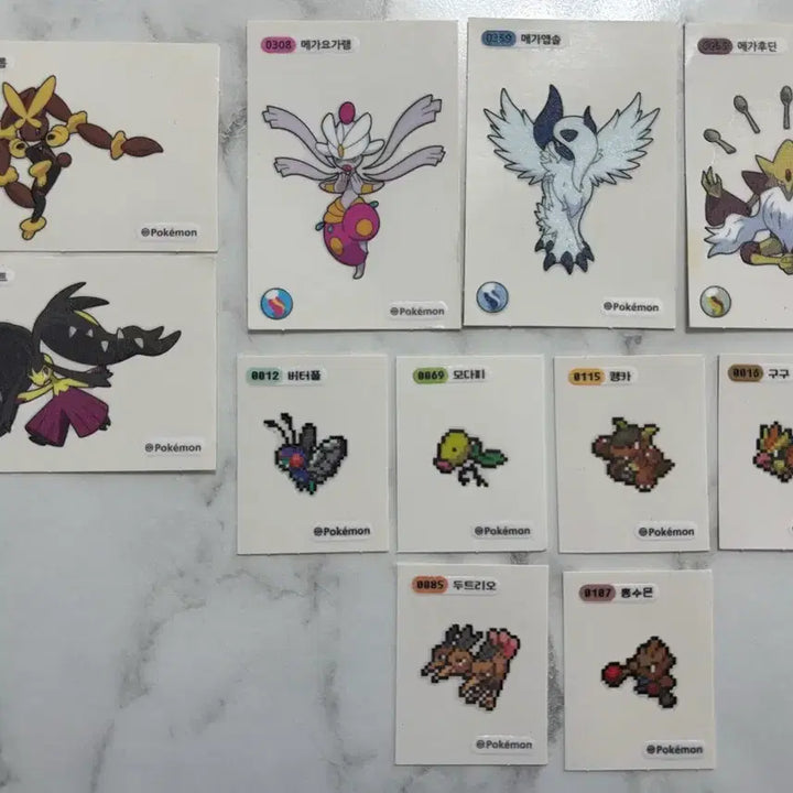 [BUNJANG] Pokemon Pokemon Bread Stickers Bundle Set / 포켓몬 포켓몬스터 띠부씰 띠부실 스티커 일괄 양도!