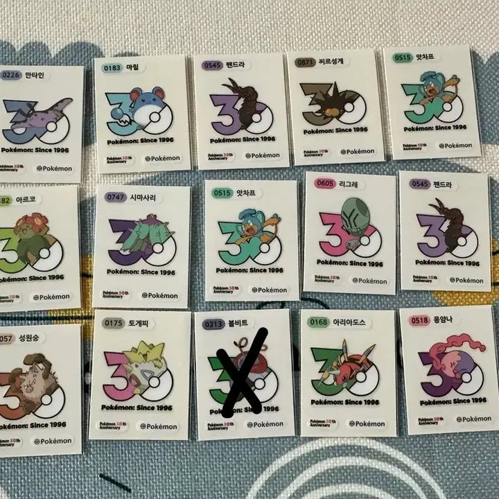 [BUNJANG] Pokemon Sticker 30th Anniversary Season 6 (1013 Types) / 30주년 시즌6 포켓몬띠부씰 1013종로고 교환/판매