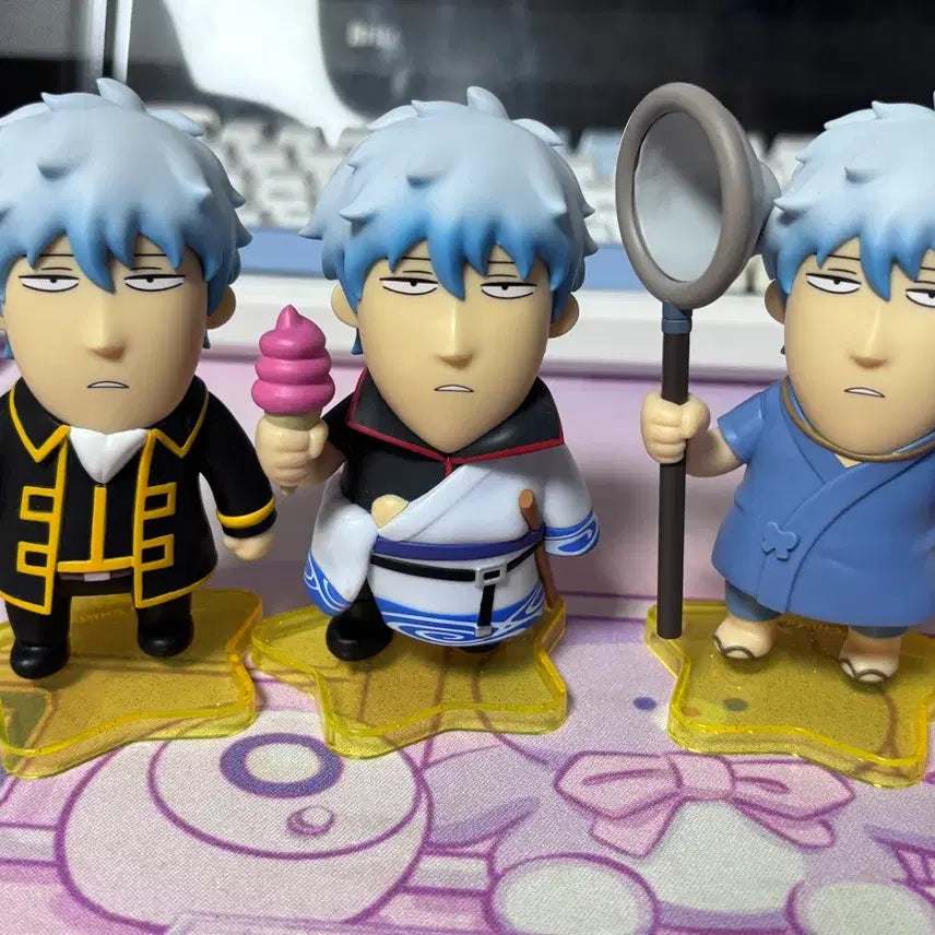 [BUNJANG] Gintama Gintoki Ice Cream Gathering Figure (Bundle Set) / 단순전시 일괄 양도 긴상 다이스키 긴토키 은혼 진선조 아이스크림 채집