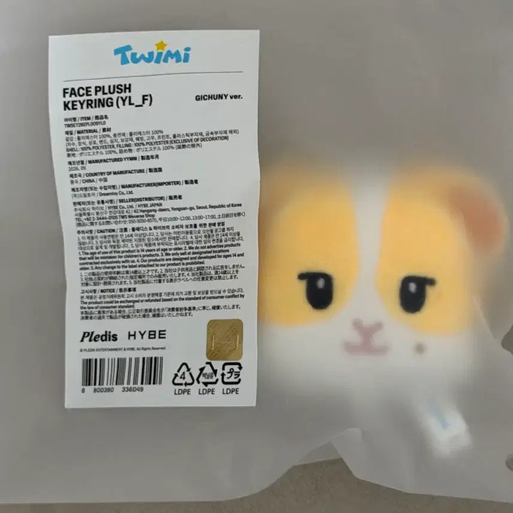 [BUNJANG] TWS YOUNGFUN (YOUNGFUN) Face Plush Keyring / 투위미 기츄니 페이스 플러시 키링 투어스 팝업 영재 트위미 플러싱 tws twimi