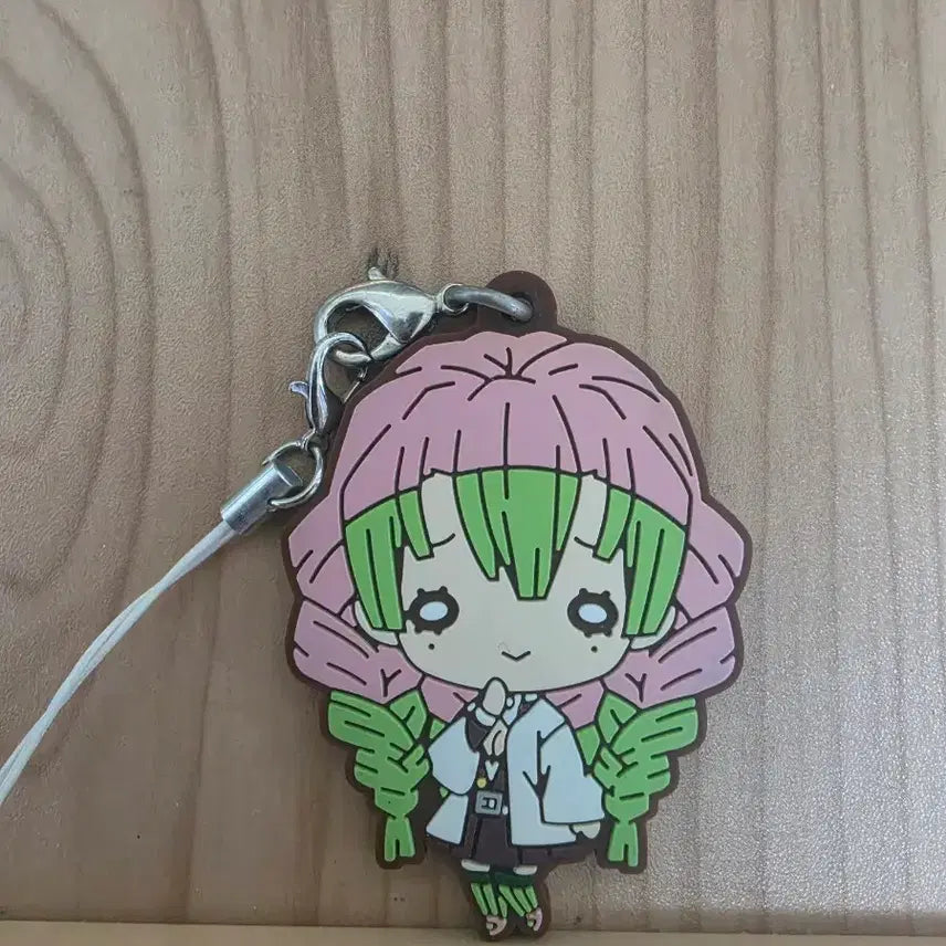 [BUNJANG] Demon Slayer Mitsuri Kanroji Rubber Strap (Keychain) / 귀멸의 칼날 칸로지 미츠리 러버스트랩(키링)