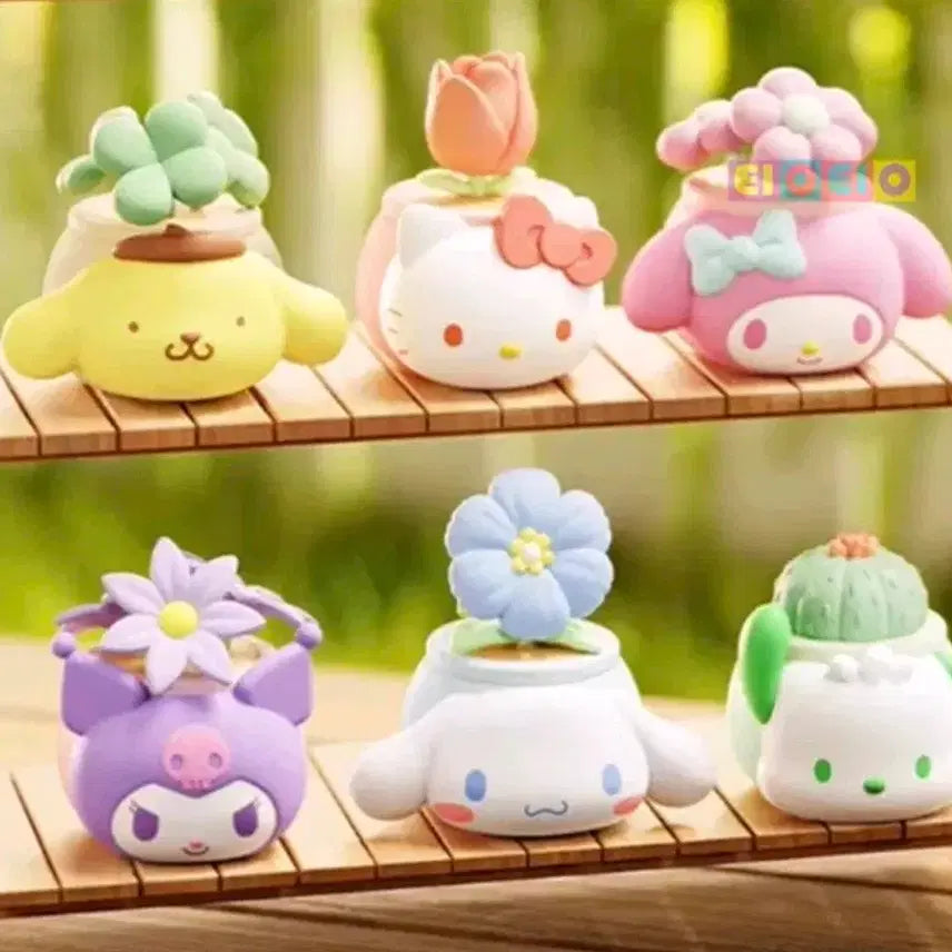 [BUNJANG] Sanrio Kuromi Candy Pot Figure Storage / 산리오 화분 피규어 쿠로미 캔디 소품 보관함