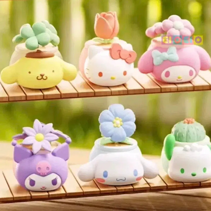 [BUNJANG] Sanrio Kuromi Candy Pot Figure Storage / 산리오 화분 피규어 쿠로미 캔디 소품 보관함