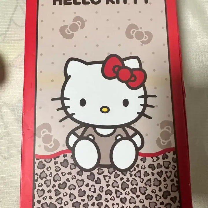 [BUNJANG] Hello Kitty Leopard Pattern Folding Umbrella &amp; Sunshade / 헬로키티 접이식 우산겸 양산 레오파드 패턴