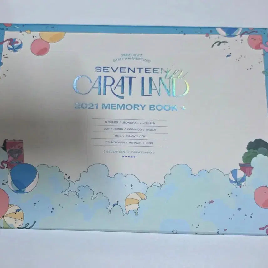 [BUNJANG] Seventeen 2021 CARAT LAND Memory Book Digital Code Photocard Set / 포카포함)세븐틴 2021 캐럿랜드 메모리북 디지털코드