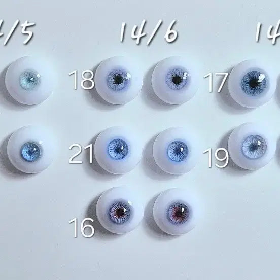 [BUNJANG] 14mm Resin Ball-Jointed Doll Eyes / 14mm 구관 인형 구체관절인형 안구 눈알