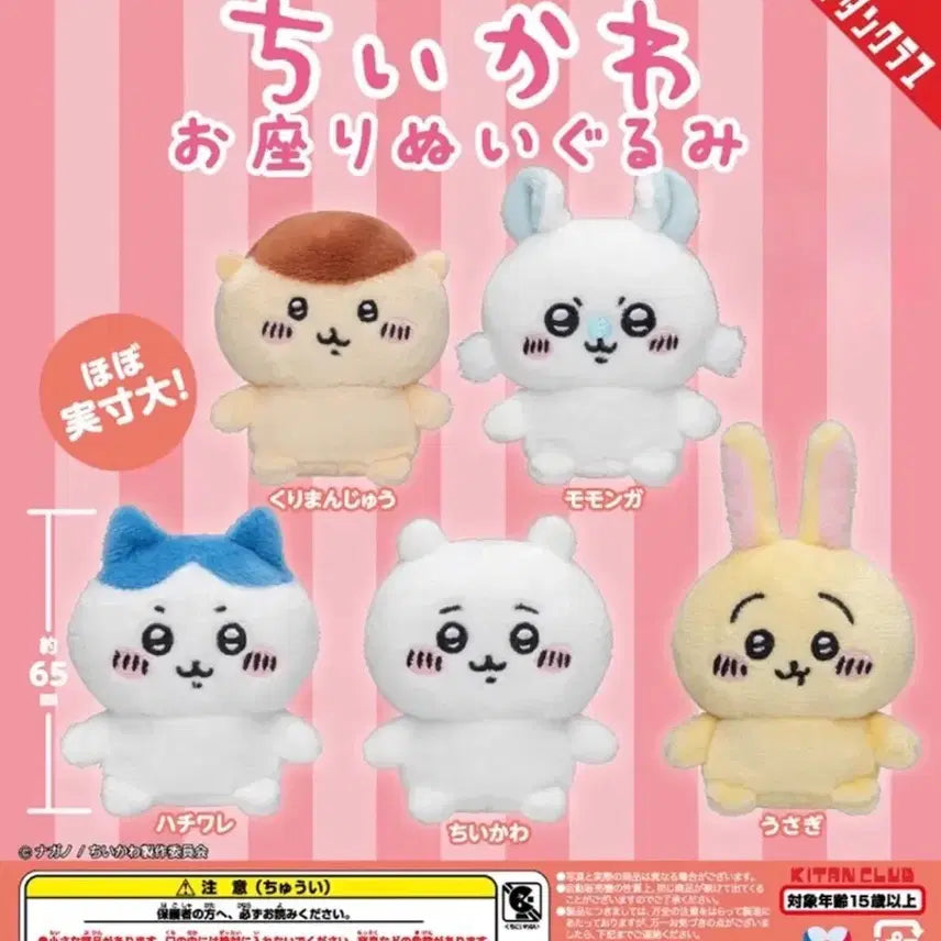 [BUNJANG] Chiikawa Old Version Sitting Plush / 치이카와 구버전 앉은 누이 키탄클럽 오스와리