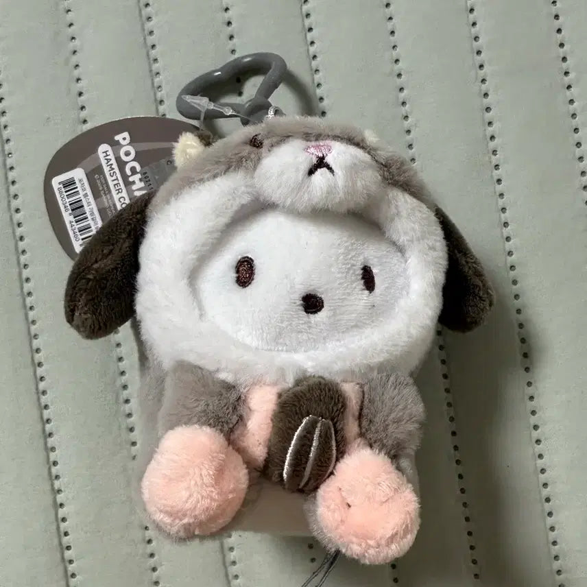 [BUNJANG] Sanrio Pompompurin Hamster Charm 9cm Keychain / 산리오 햄스터 인형 가방고리 9cm 키홀더 포챠코키링 인형키링