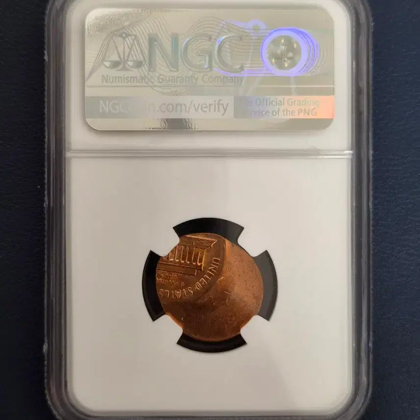 [BUNJANG] USA Lincoln 1 Cent Uncirculated Error Coin - Certified Authentic / 미국 링컨 1센트 미사용 에러 진품