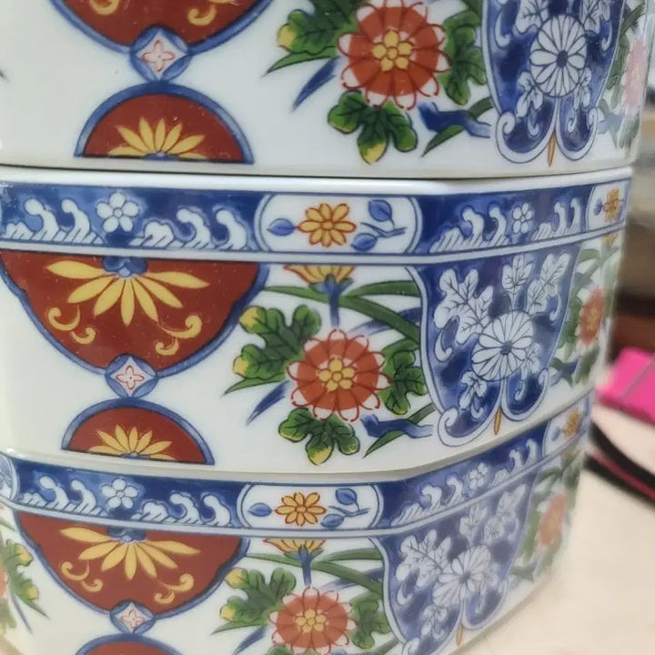 [BUNJANG] Japanese Ceramic 4-Tier Lunch Box / 일본 도자기 찬합