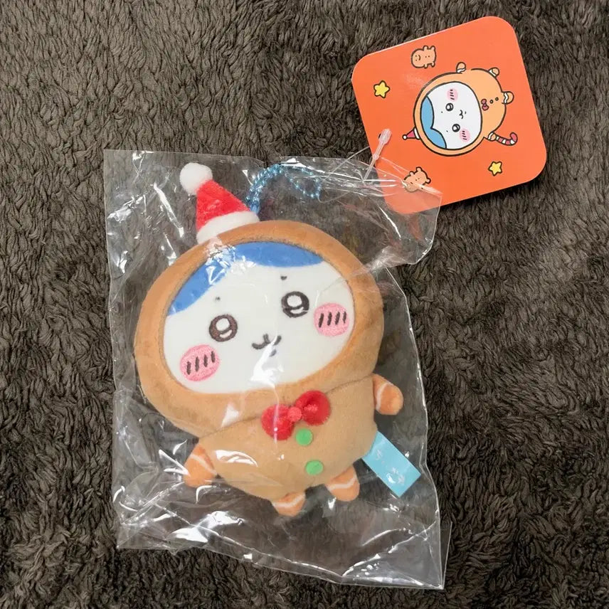 [BUNJANG] Chiikawa Hachiware Gingerbread Mascot (Sealed) / 먼작귀 치이카와 하치와레 진저맨 마스코트 미개봉