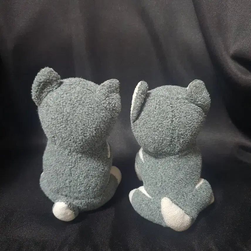 [BUNJANG] Vintage Husky Dog Plushie Bundle Set / 일괄) 고전 빈티지 강아지 인형