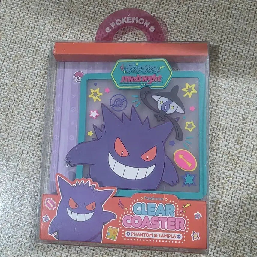 [BUNJANG] Pokemon Midnight Phantom Clear Coaster / 포켓몬 팝팝 미드나잇 팬텀 코스터