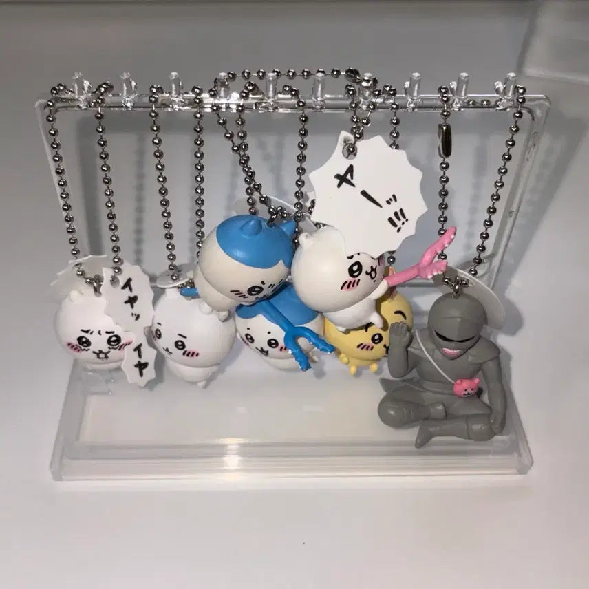 [BUNJANG] Chiikawa Speech Bubble Gacha Keyring &amp; Keychain Full Set / (풀세트) 키탄클럽 치이카와 말풍선 가챠 / 키링, 키홀더