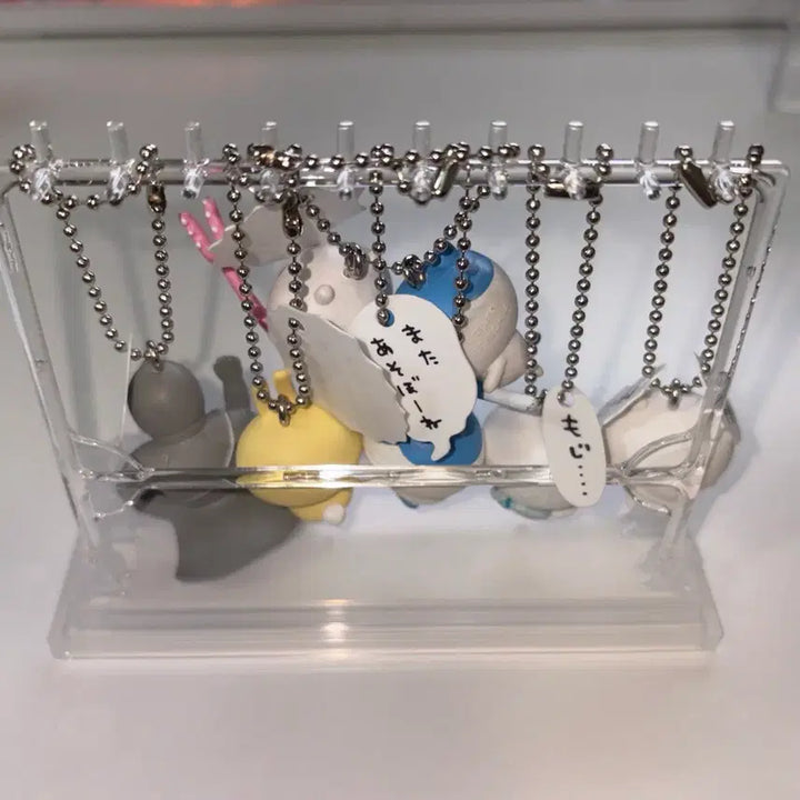 [BUNJANG] Chiikawa Speech Bubble Gacha Keyring &amp; Keychain Full Set / (풀세트) 키탄클럽 치이카와 말풍선 가챠 / 키링, 키홀더