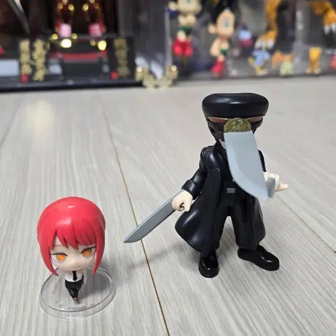 [BUNJANG] Chainsaw Man Samurai Sword &amp; Makima Figure Set / 팔버스 체인소맨 사무라이소드+마키마 가챠