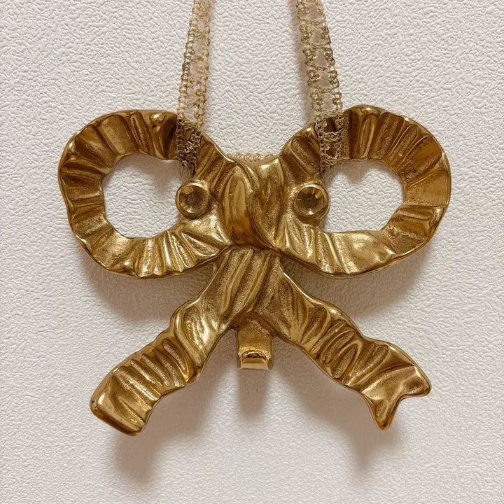 [BUNJANG] Vintage Gold Ribbon Hook / 빈티지 골드 리본 훅
