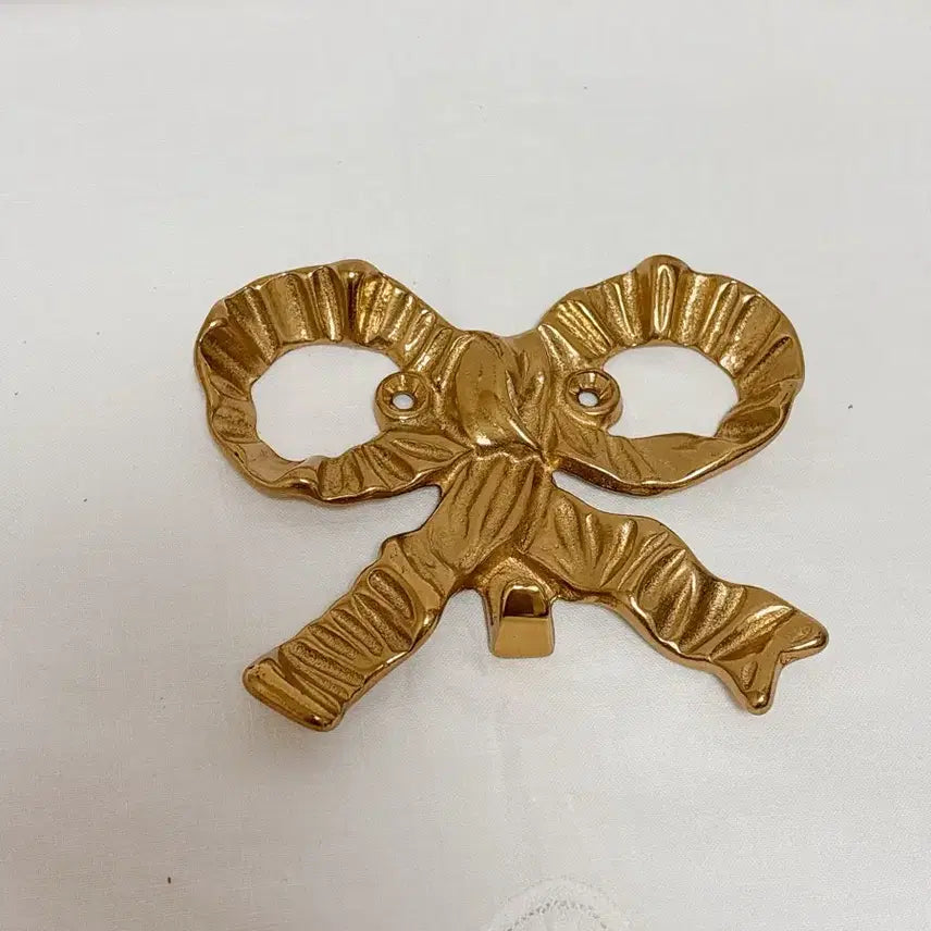[BUNJANG] Vintage Gold Ribbon Hook / 빈티지 골드 리본 훅