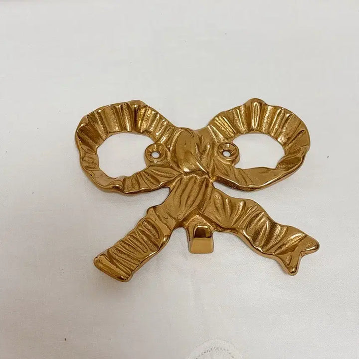 [BUNJANG] Vintage Gold Ribbon Hook / 빈티지 골드 리본 훅