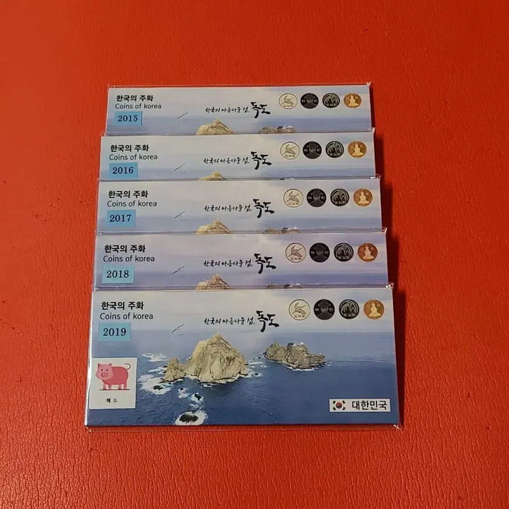 [BUNJANG] Dokdo Mint 5-Piece Bundle Set (2015-2019) / (5개일괄가격)2015 16 17 18 19년40구독도민트사제