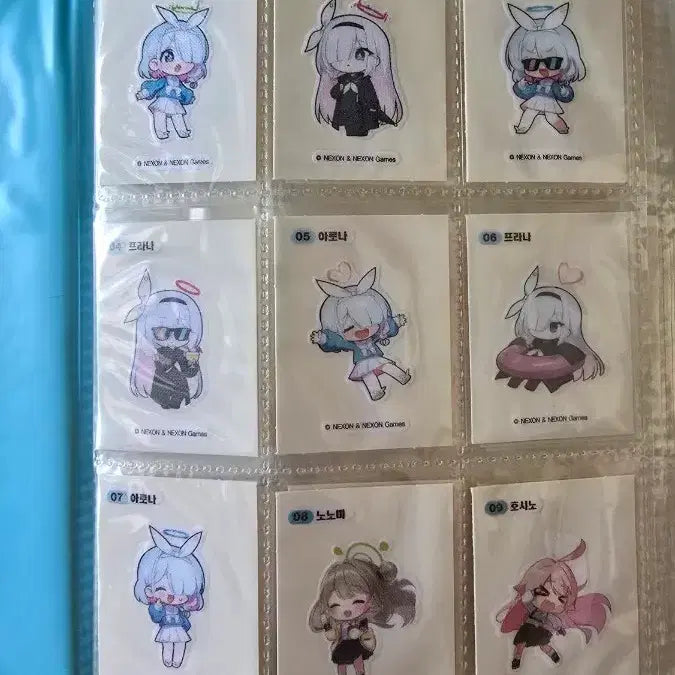 [BUNJANG] Blue Archive Ttibu Seal 1st Edition Complete Collection / 블루아카이브 띠부씰 1차 올컬렉