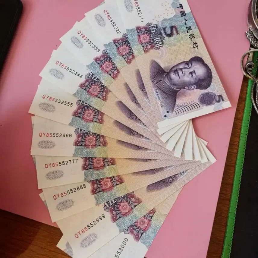 [BUNJANG] Chinese 5 Yuan Banknotes Set / 중국지폐
