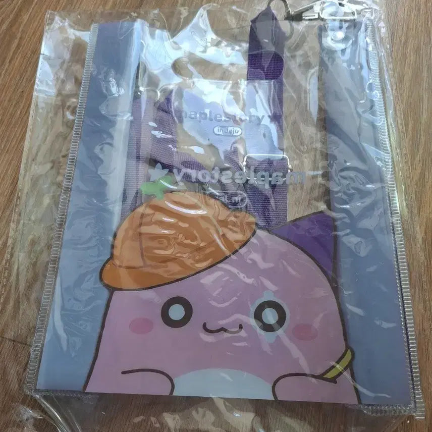 [BUNJANG] MapleStory Orange Pink Bean PVC Bag / 메이플스토리 감귤 핑크빈 pvc백