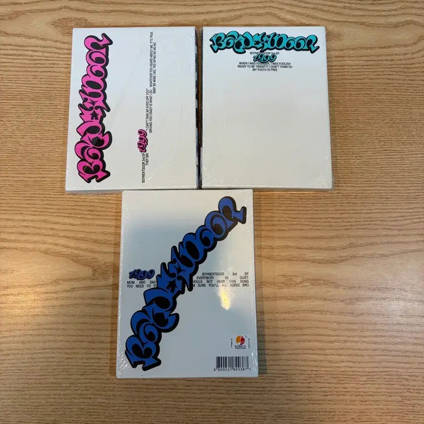 [BUNJANG] BOYNEXTDOOR 3 Album Set (Sealed) / 보넥도 19.99 미개봉 앨범 3종세트 케이스/비닐 뜯김 하자)