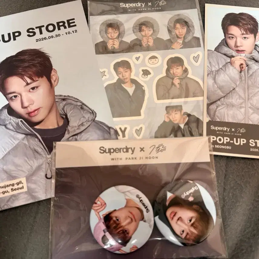 [BUNJANG] Park Ji Hoon Superdry Popup Welcome Kit / 박지훈 슈퍼드라이 팝업 웰컴키트