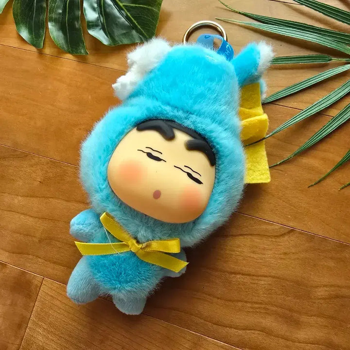 [BUNJANG] Crayon Shin-chan Donkey Costume Plush Keychain / (새상품) 당나귀 코스튬 짱구 인형 키링 키홀더