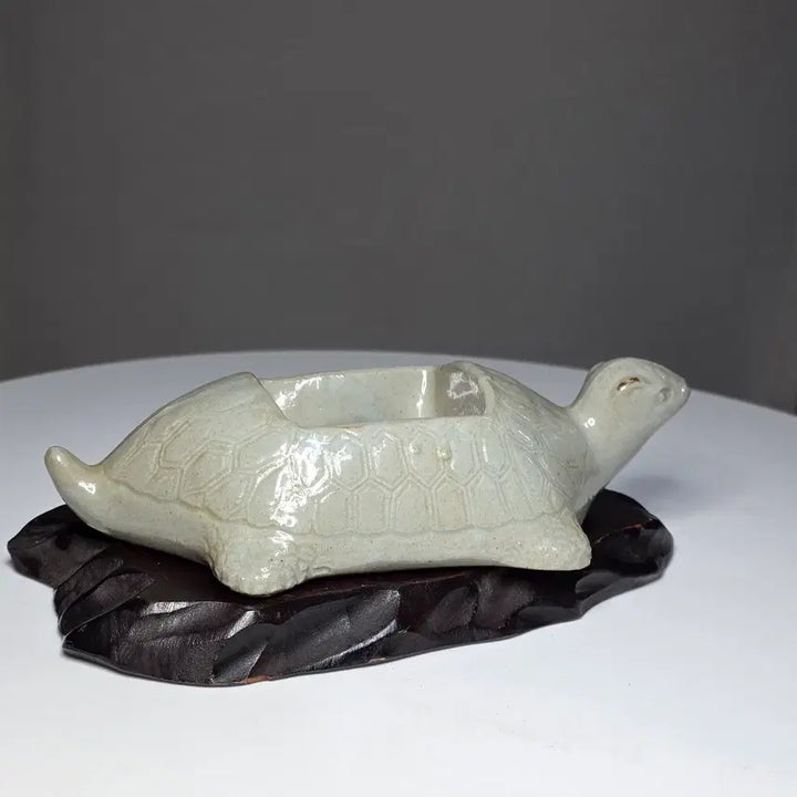 [BUNJANG] Baekja Turtle-shaped Inkstone Holder / 백자 귀형 묵호