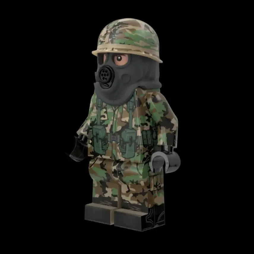 [BUNJANG] Brickmania Cold War US Army Rifleman Figure / (택포)브릭매니아 냉전 미육군 방독면 피규어 레고
