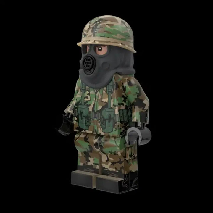 [BUNJANG] Brickmania Cold War US Army Rifleman Figure / (택포)브릭매니아 냉전 미육군 방독면 피규어 레고